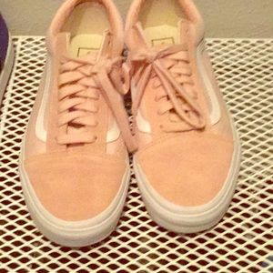 Pink old skool vans